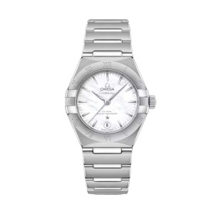 Omega constellation 29mm staal op staal dameshorloge O13110292005001