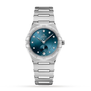 Omega constellation co-axial master chronometer kleine seconde 34mm dames horloge O13110342053001