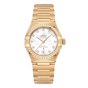 Omega constellation 29mm dameshorloge parelmoer O13155292055002